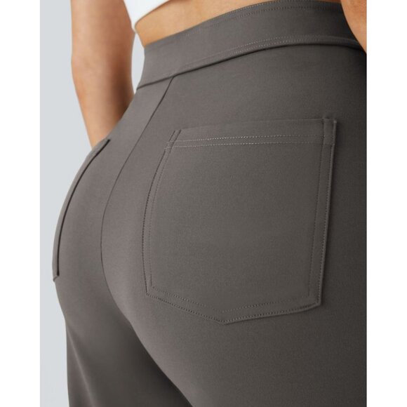 HALARA Women's Straight Leg Pants - Dark Gray - Picture 6 of 9